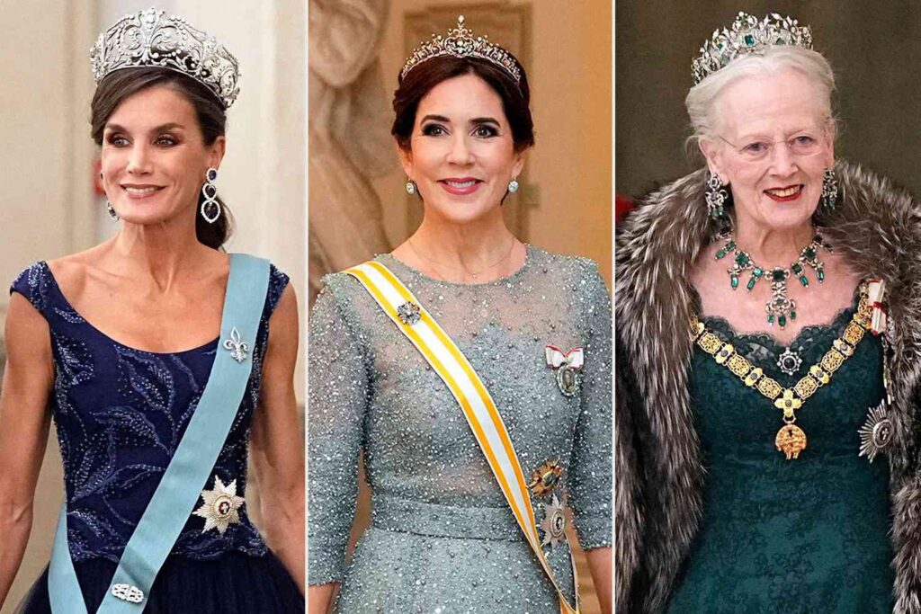 Queen Letizia, Princess Mary, and Queen Margrethe Shine Together at the State Banquet