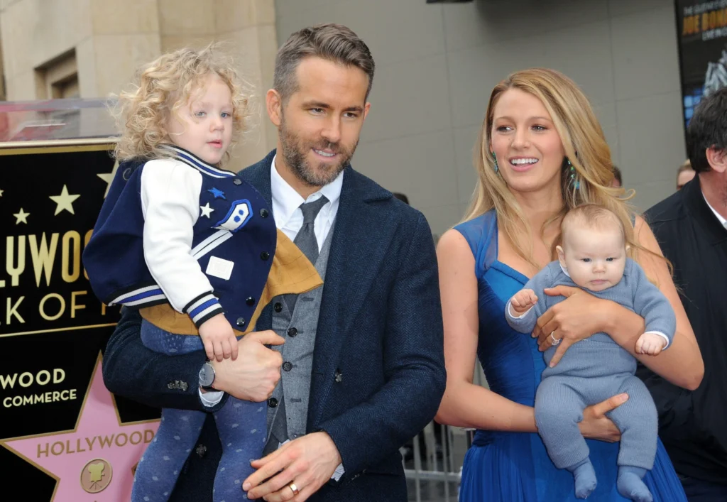 Celebrity Kids Blake Lively, James, and Inez Reynolds