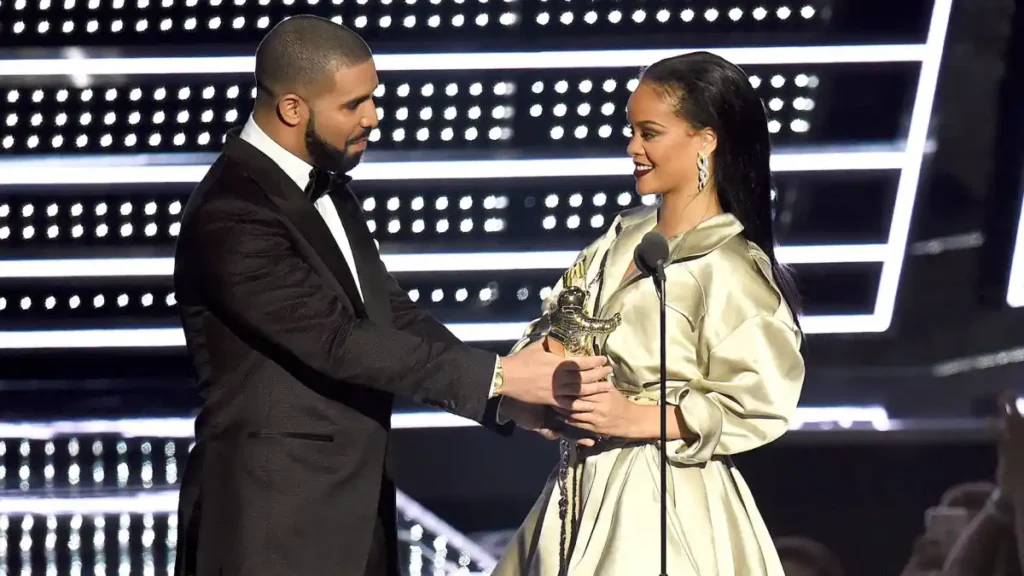 Drake publicly declared his love for Rihanna while presenting her with an award at the 2016 MTV VMAs.