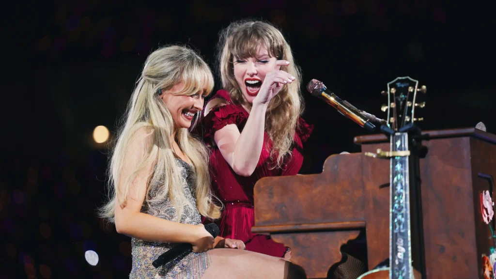 Sabrina Carpenter and Taylor Swift