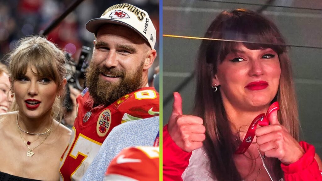 Taylor Swift and Travis Kelce 