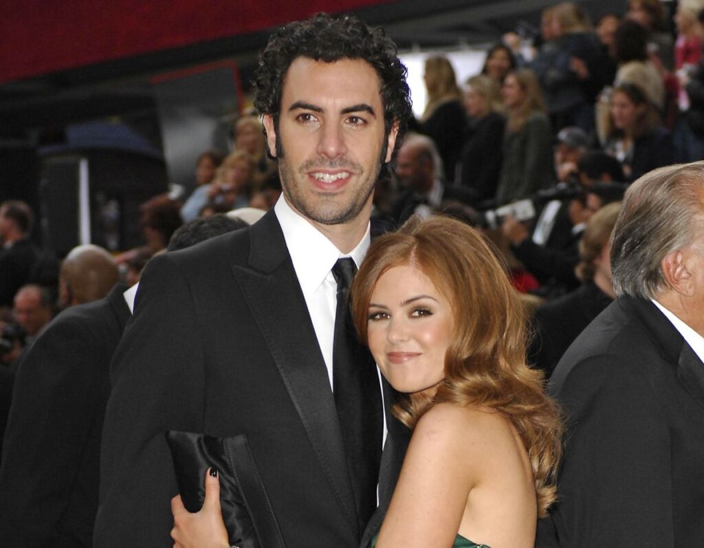 Isla Fisher and Sacha Baron Cohen