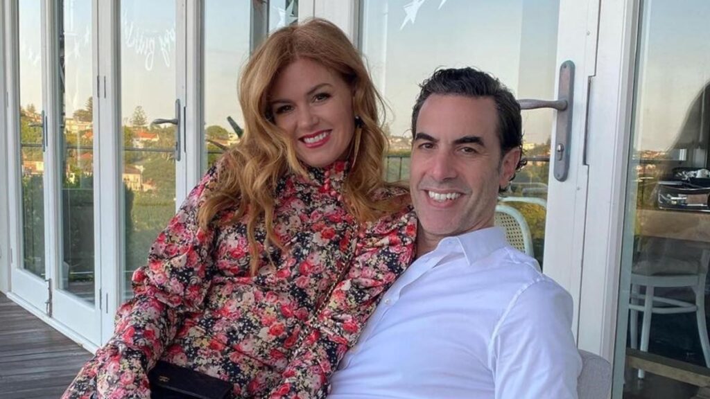 Sacha Baron Cohen and Isla Fisher